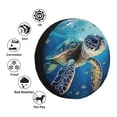 thumbnail image 4 of Naloa Watercolor Turtle PVC Leather Spare Tire Wheel Cover for Car Truck SUV Camper Trailer Universal Fit many size15 inch, 4 of 6