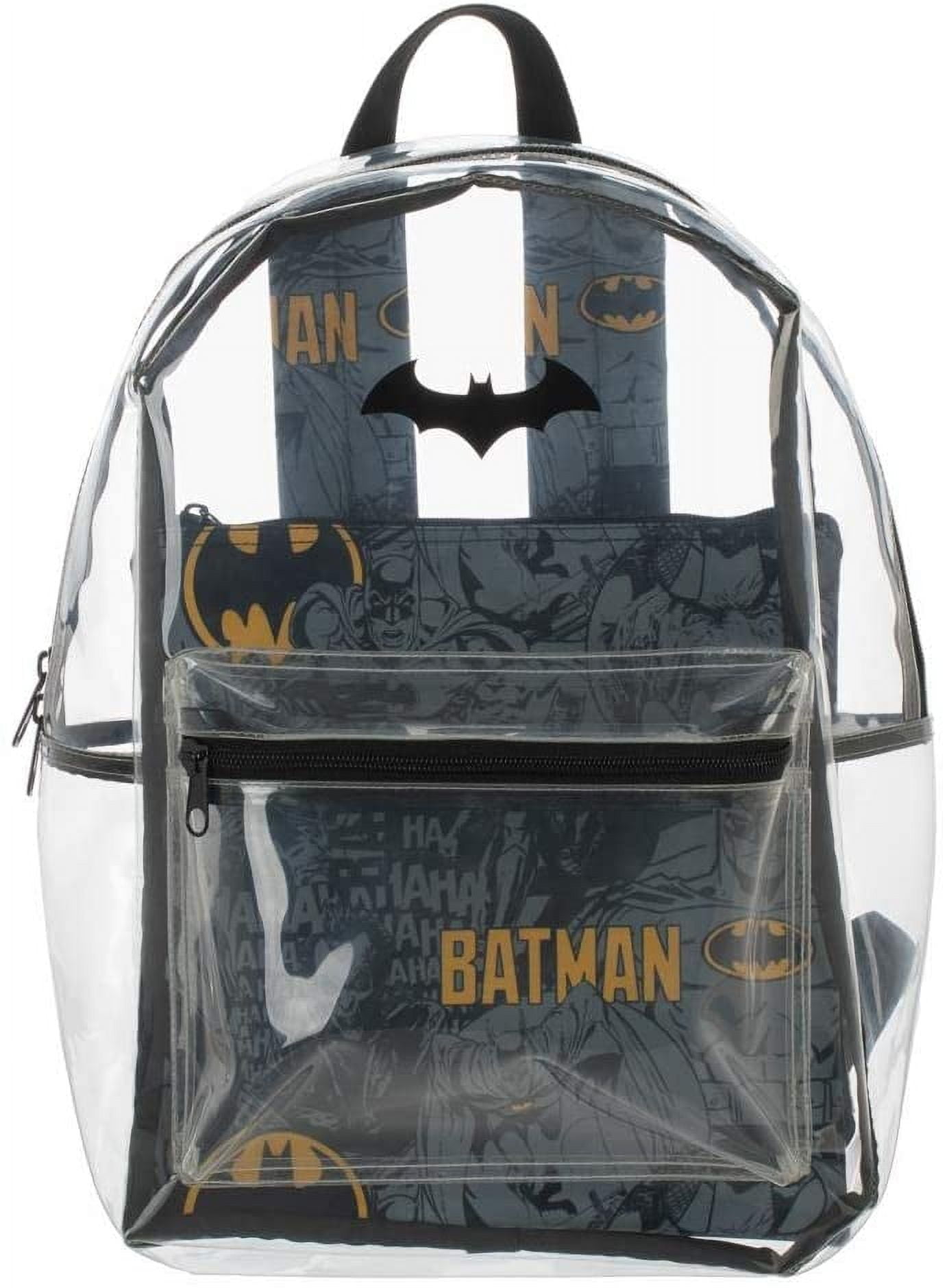 DC Comics Batman Clear Backpack