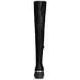 thumbnail image 2 of BLISSFUL STEP Over The Knee Platform Wedge Boots for Women Black 9, 2 of 6