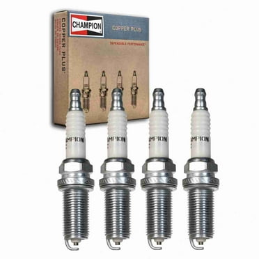 4 pc Champion Copper Plus Spark Plugs compatible with Mitsubishi Lancer 2.4L L4 2004-2006