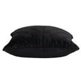 thumbnail image 6 of Parkland Collection Tobyn 20x20" Symmetry Quilted Fabric Throw Pillow in Black, 6 of 7