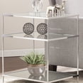 thumbnail image 5 of SEI Furniture Knox Iron Metal & Glass Mirrored Side Table in Chrome, 5 of 7