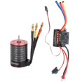 thumbnail image 2 of Motor y ESC de 60 A para montaje DIY, 50 mm x 36 mm, con BEC integrado de 5,5 V/3 A para control de coches y camiones RC 1/10. 4500KV, 2 of 9