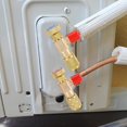 thumbnail image 3 of HUGFEGWE Liquid Safety Valve Safe R410A Fitting R22 Air Conditioner Valve Adapter Filling Valve Copper Aluminum for Copper Refrigeration 14 Emitters Sprayer Accessories CJB91-51148, 3 of 9