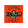 thumbnail image 2 of Harley-Davidson Men's Off Center Short Sleeve Chest Pocket T-Shirt, Orange (L), Harley Davidson, 2 of 2
