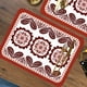 thumbnail image 1 of RKSTN Retro Placemats Placemat Leather Home Printing Insulation Pad Watertight Placemat Hotel Non-Slip Western Food Mat, 1 of 8