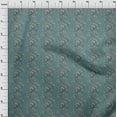 thumbnail image 4 of oneOone Cotton Jersey Teal Blue Fabric Floral Ditsy Sewing Material Print Fabric By The Yard 58 Inch Wide, 4 of 4