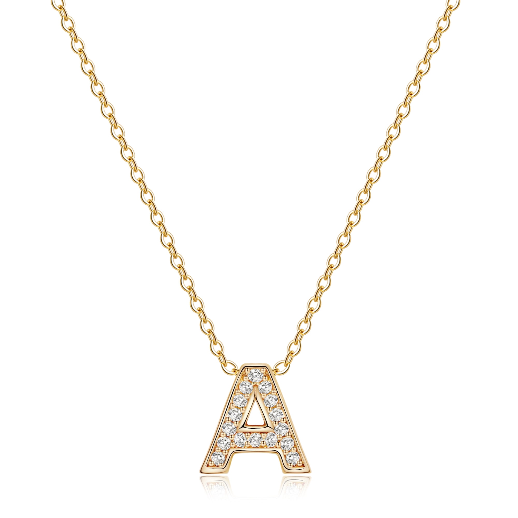 IEFRICH Tiny Initial Necklace for Women 
