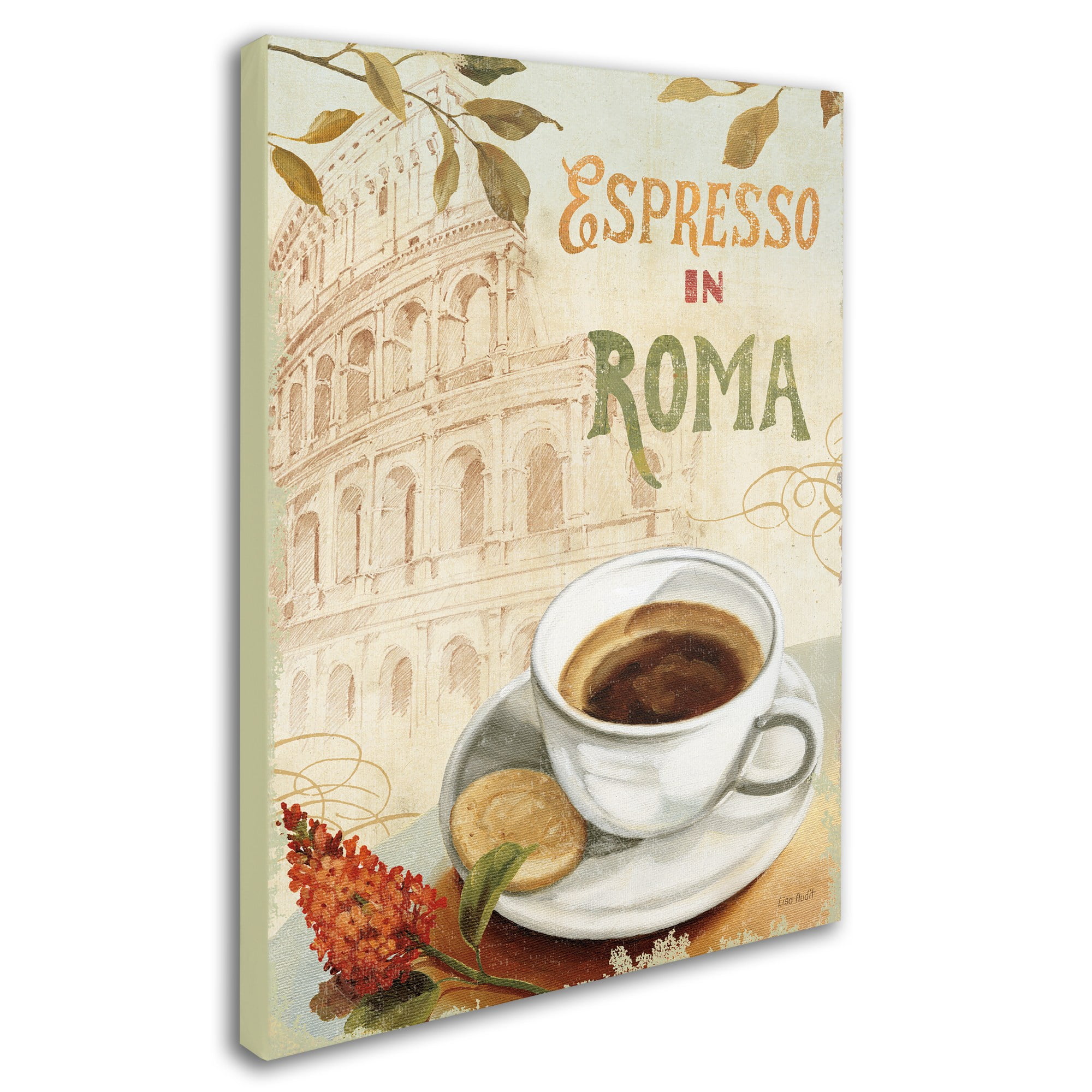 Trademark Fine Art "Cafe in Europe III" Canvas Art by Lisa Audit