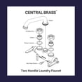thumbnail image 4 of Central Brass 0465 Robinet de Lessive à 2 Poignées, 4 of 4