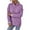 Purple, variant on SELONE Sweatshirt for Women with Hoodie Long Sleeve V Neck Tops Drawstring Buttons Oversized Hoodies Fashion Fall Clothes