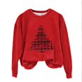 thumbnail image 3 of Kctiaxy Red Sweatshirt for women Long Sleeve Crew Neck Christmas Graphic Print Sweatshirt Causal Loose Pullover Sweater Warm Fall Winter Fashion, 3 of 4