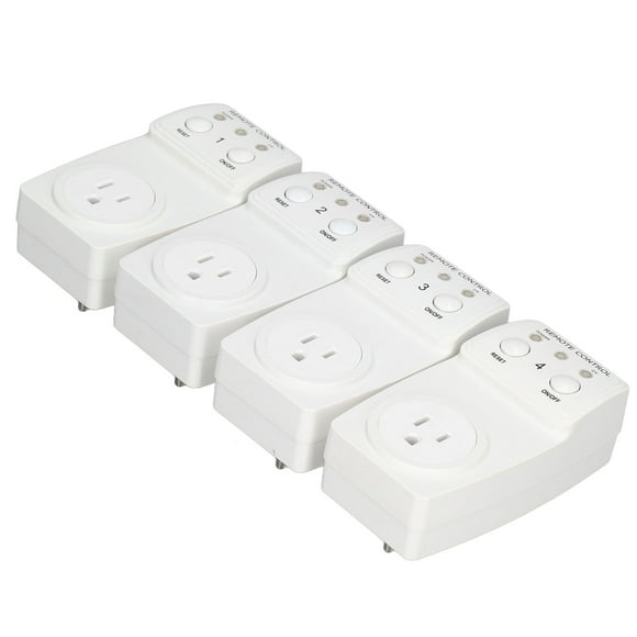 Smart Wireless Socket, Easy Operation US Plug 120V Compact Size Remote Control Outlet Set  For Home Appliances