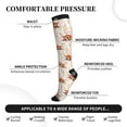 thumbnail image 5 of Compression Socks for Women and Men - Cute Sleepy Fox Compression Socks Circulation for Workout, 5 of 8