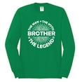 thumbnail image 2 of Wild Bobby, Brother Man Myth Legend Funny Dad, Father's Day, Men Long Sleeve Shirt, Kelly, 3X-Large, 2 of 4