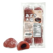 Apexy Japanese Style Mochi Daifuku Traditional Japanese Rice Cakes, 8.5 oz ( 8 pcs ) (Red Bean)