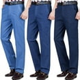 thumbnail image 2 of Men High Waist Straight Fit Stretch Jeans, 2 of 9