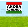 thumbnail image 1 of Ahora Aquilando (18" x 24") Corrugated Plastic Yard Sign, Includes Metal Step Stake, Bandit, New, Advertising, USA, 1 of 3