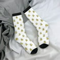 thumbnail image 5 of Logiee Rubber Duck Showe Print Adult Socks for Men & Women,Calf Socks, Ankle Socks,Boots Socks,Breathable Casual Sock,Unisex Crew Socks, 5 of 6