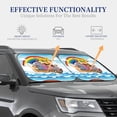 thumbnail image 4 of Balery 2 Piece Rainbow Animals on Noah's Ark Car Windshield Sun Shade|Foldable Front Windshield Shade for Car Front Window for Most Sedans SUV Truck-Large, 4 of 7