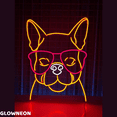 thumbnail image 2 of Glowneon Pug Dog Sunglasses Neon Sign, Pug Dog Led Sign, Gift For Kid, 2 of 5