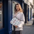 thumbnail image 6 of FORMRS 13-13.3 inch Laptop Sleeve Case Soft Carrying Quilted Computer Bag Cover, Navy Blossom Mosaic, 6 of 7