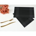 thumbnail image 6 of Unique Bargains Indoor Decor Kitchen Mat for Dining Table Set of 8 Black 18" X 12", 6 of 7