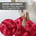 thumbnail image 6 of Bath Mats, Bathroom Rugs, Mixed Color 6 Piece Non Slip Plush Bath Rug Set, Soft Water Absorbent Velvet Fleece, Thick Washable Easy Dry Whole Room Bathroom Decor, 6 of 8