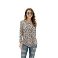 thumbnail image 4 of HOWCOME Fall Long Sleeve Side Split Casual Loose Tunic Womens Blouses, 4 of 5