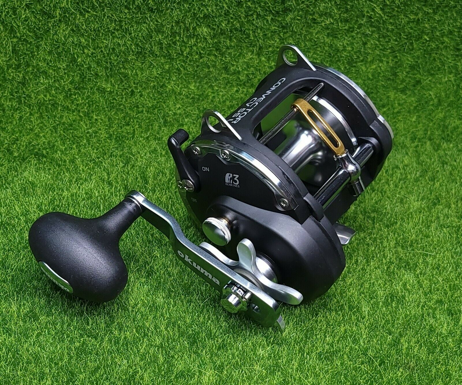 harga reel okuma v system 55 Okuma Convector Levelwind 55L Baitcast Reel RH 4.0:1