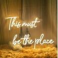 thumbnail image 7 of Handmade led neon sign "this must be the place",Gorgeous neon wall light decoration,home decor,bedroom wall art 24 x 20 inch, 7 of 7