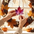 thumbnail image 6 of Stained Acrylic Maple Leaf Ornament, 3.14 Inch Fall Harvest Suncatcher, Autumn Christmas Tree Hanging Decor, Nature‑Themed Home & Garden Holiday Gift, 6 of 6