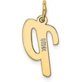 thumbnail image 3 of 14k Yellow Gold Medium Script Letter P Initial Charm, 3 of 6