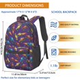 thumbnail image 3 of Monster Cartoon Truck Black Pattern 17" Waterproof Oxford School Backpacks for Teens, S-Shape Padded Straps, for School, Travel, Hiking, Camping, 3 of 5