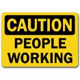 thumbnail image 1 of Panneau de Précaution - Personnes Travaillant - Panneau de Sécurité OSHA 10 Pouces X 14 Pouces, 1 of 1