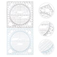 thumbnail image 6 of Pungan circle stencil 2pcs Drawing Template Circle Stencil Circle Ruler Circle Tracers Template For Drawing,4.72"X4.72"X0.2", 6 of 10