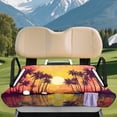 thumbnail image 2 of Uorisanigo Blue Turtle Golf Cart Seat Covers, EZGO Golf Cart Seat Blanket for 2 Person Seats Club Car, Golf Cart Accessories, Travel Sports Cart Seat Cushion Covers with 4 Pockets, 2 of 7