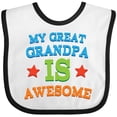 thumbnail image 3 of Inktastic My Great Grandpa is Awesome Grandkid Boys or Girls Baby Bib, 3 of 4
