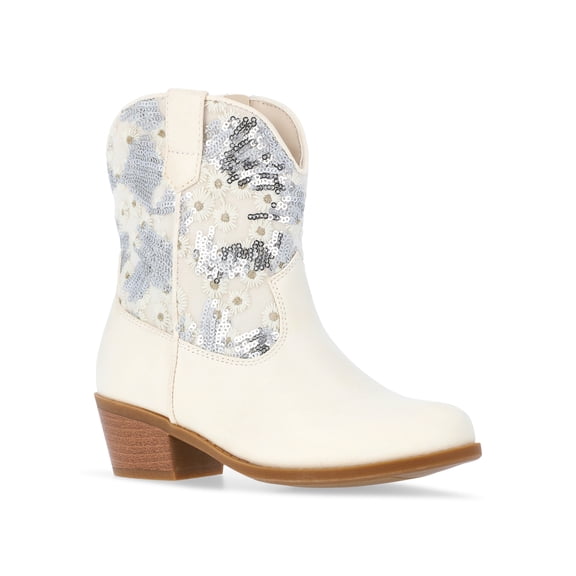 Madden NYC Little and Big Girls Sequin Embellished Western Boot