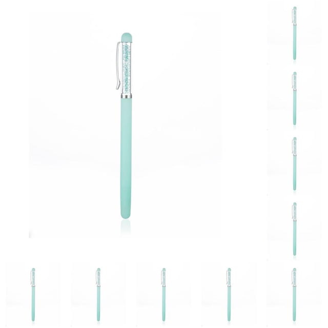 Bearachild Puntos de cruz Herramienta de pintura de diamantes de imitación Etiqueta de artesanía Artesanía profesional Pluma de taladro de Verde 10piezas