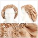 thumbnail image 3 of 1pc Double layer Satin Bonnet Sleeping Large Round Hat Women Night Hat Hair Salon Beauty for Women (Khaki), 3 of 3
