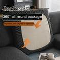 thumbnail image 6 of 1 Piece Couch Cushion Covers for Sectional Sofa, Stretch Soft Sofa Slipcovers Washable Wear-Resistant Universal Furniture Protector with Elastic Bottom Gray-Armrest Cover, 6 of 6