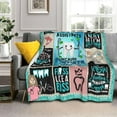 thumbnail image 2 of Dental Assistant Gifts Blanket 50"x60" - Dental Assistant Appreciation Gifts for Women - Dental Assistant Accessories - Best Gift for Dental Assistants Graduation - Dental Hygiene Gift Throws, 2 of 6