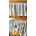 thumbnail image 6 of Handmade Crochet Curtain Tiers Rustic Boho Curtain Valance for Kitchen Window Farmhouse Coffee Bathroom Closet Decor Room Divider Rod Pocket Hollow Short Lace Curtains, 6 of 6
