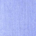 thumbnail image 1 of Ahgly Company Indoor Square Solid Blue Modern Area Rugs, 4' Square, 1 of 4