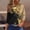 Black, variant on Endives Women's 3/4 Sleeves Blouse Tops Round Neck Printed Womens Blouse T Shirt Basic Tee Spring Outfit