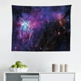 thumbnail image 1 of Galaxy Tapestry, Nebula Gas Cloud in Space Dust Milky Way in Atmosphere Universe Print, Fabric Wall Hanging Decor for Bedroom Living Room Dorm, 2 Sizes, Black Purple and Yellow, by Ambesonne, 1 of 1