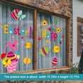 thumbnail image 5 of Easter Decorations Window Clings Bunny Eggs Chicks Flowers Carrot Happy Easter Decals Decor for Glass Windows Home Office School Kindergarten 4 Sheets Party Supplies, 5 of 10