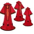 thumbnail image 2 of Disfraz de Padme para cosplay, disfraz de batalla espacial de fantasía para mujer adulta, túnica roja, peluca, vestido, capa, trajes, accesorios para fiesta de carnaval y Halloween, 2 of 5