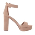 thumbnail image 4 of Sandalia DREAM PAIRS HI-LO Plataforma Tacón Nude Gamuza 9.5, 4 of 8